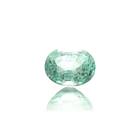 パステルカラーエメラルド コロンビア/ブラジル産 0.51ct [250817237]5.6x4.4mm前後