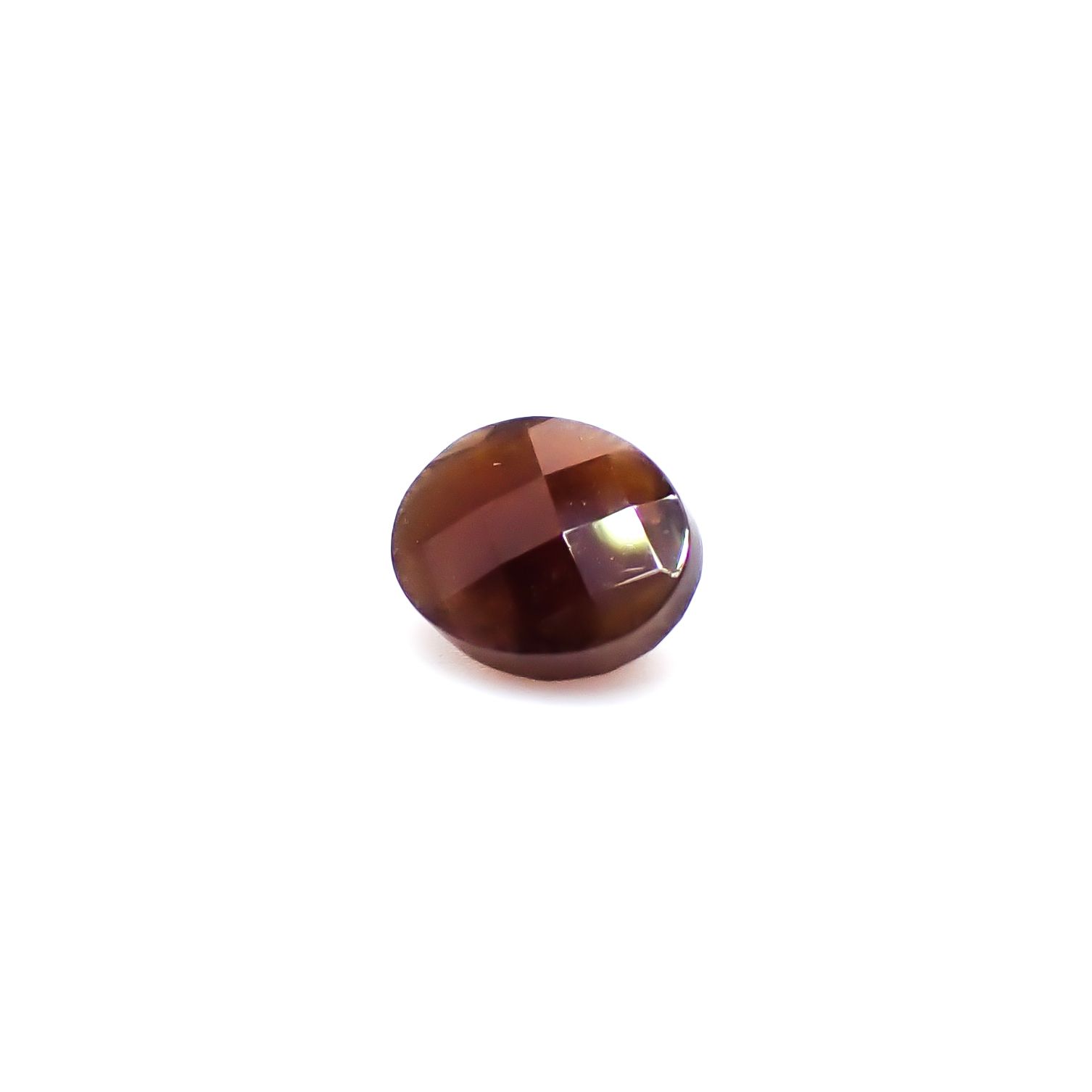 ◇チェッカーカット◇レインボーガーネット 日本・奈良県産 1.23ct / 6.6x5.1mm前後 [260932926]
