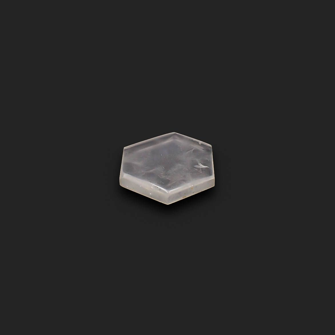 トラピッチェクォーツ 偏光板2枚付き コロンビア・ボヤカ産 55.23ct[230622274]30.3x28.4mm前後