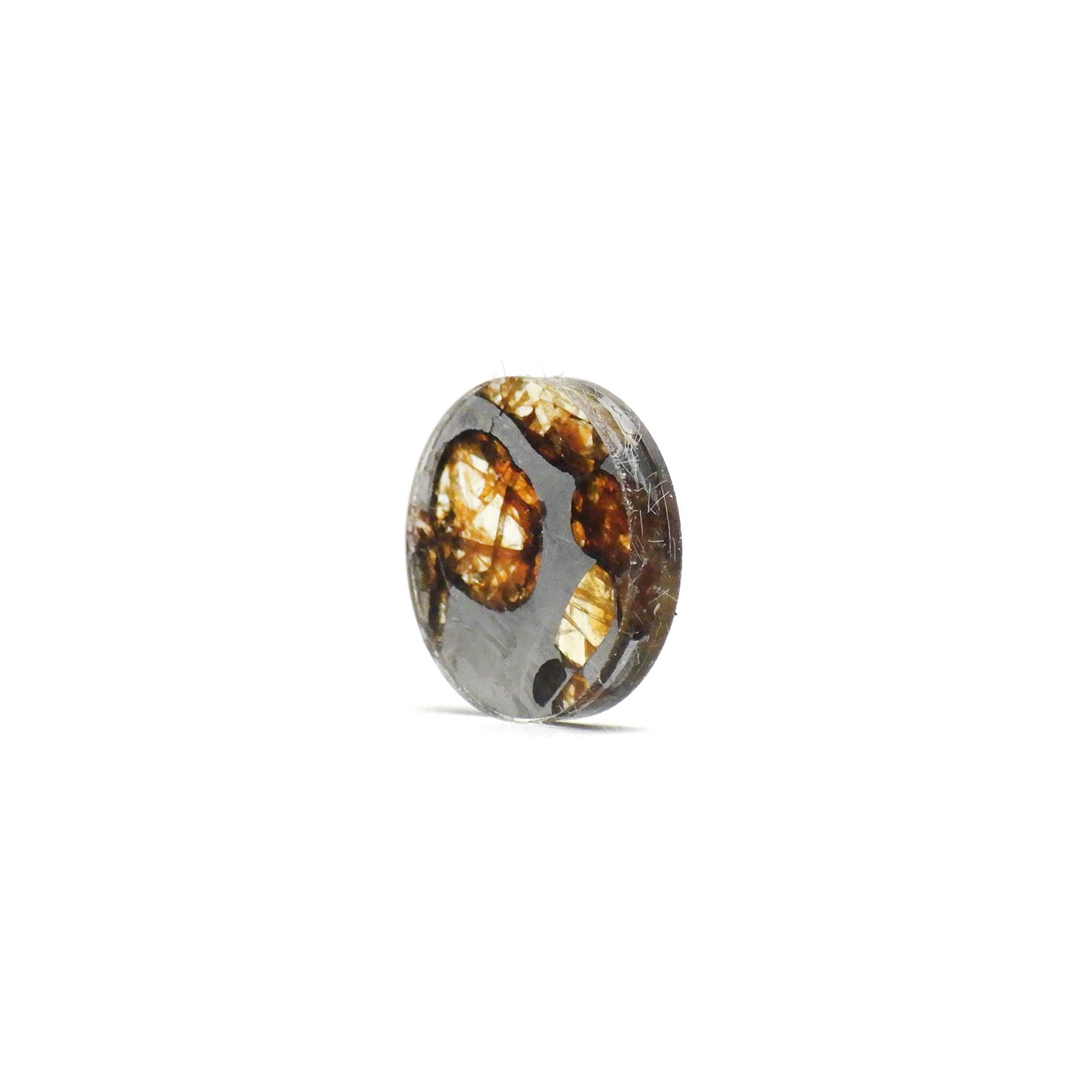 パラサイト隕石Sericho トリプレット 発見地:ケニア 3.84ct[240125706]12x12mm前後