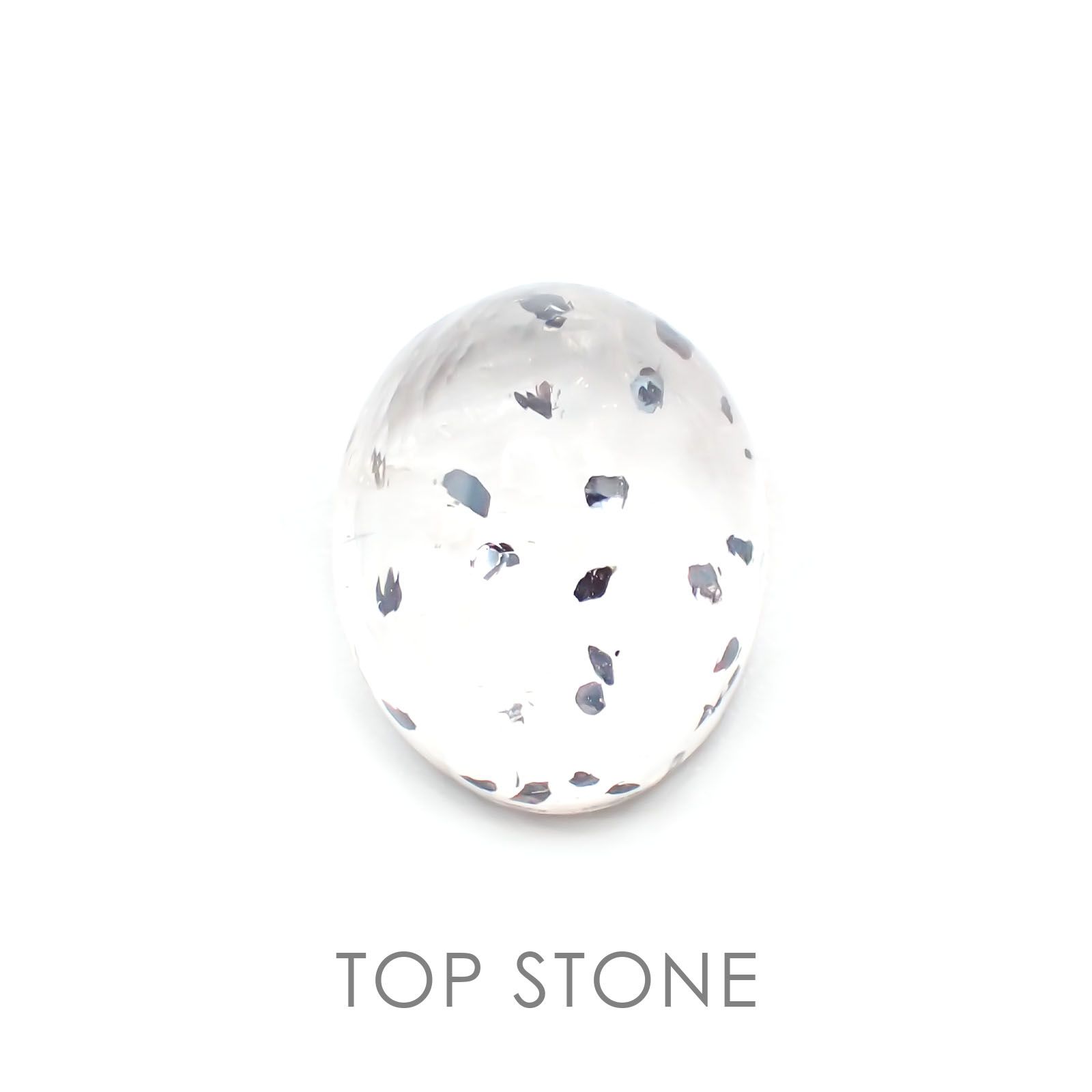 ヘマタイトインクォーツ 中国産 ルース 12.26ct[20127998]15×12.2mm前後