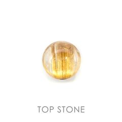 ルチルクォーツ(宝石名ルチルレイテッド・クォーツ) ブラジル産 1.38ct 識別済[20084477]7.1×7.1mm前後