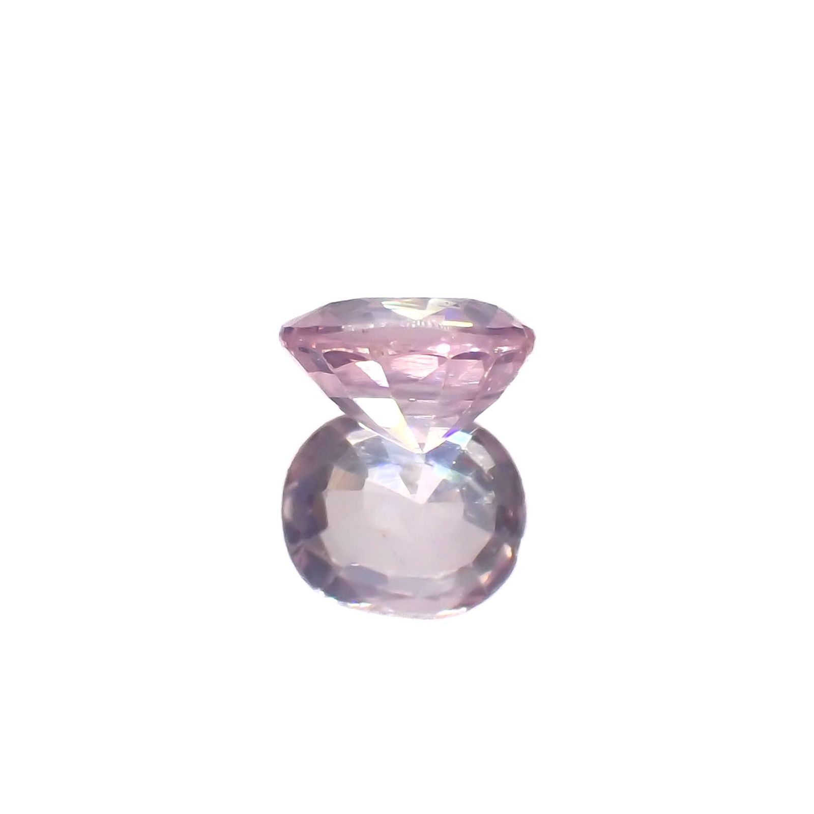 シルキーピンクサファイア 非加熱 ベトナム産 0.60ct / 5.1x4.3mm前後 [221219593]