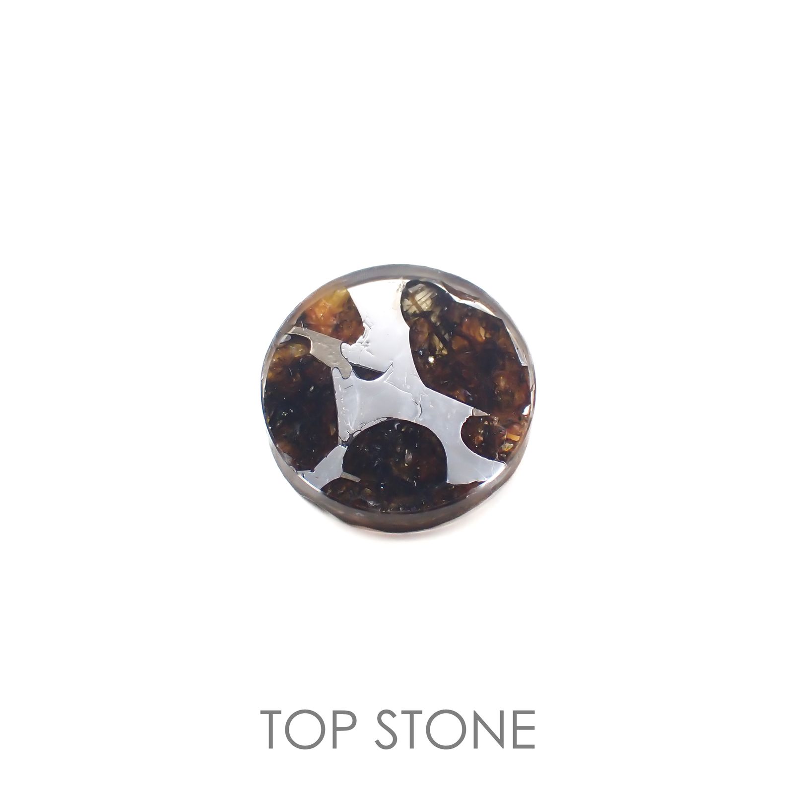 パラサイト隕石Sericho トリプレット 発見地：ケニア 4.05ct[220817531]12x12mm前後