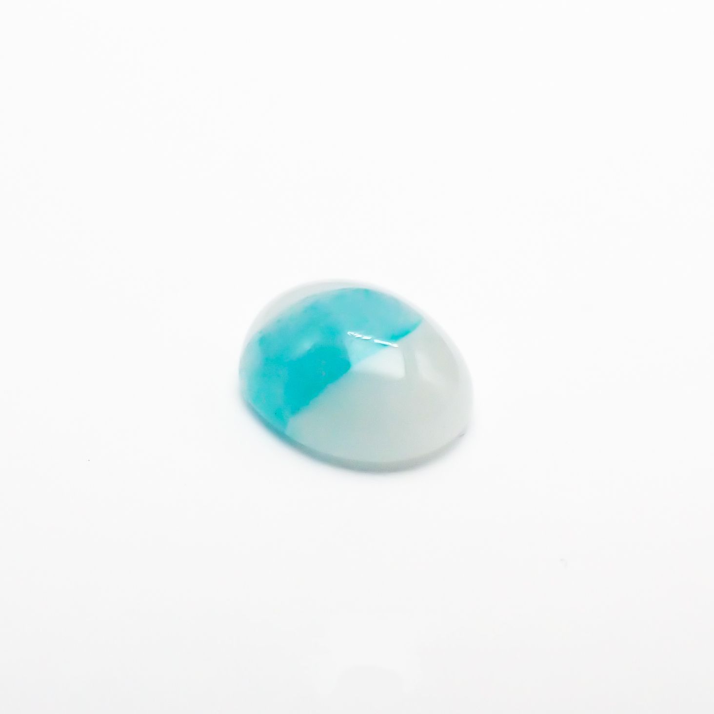 パライバトルマリンインクォーツ(宝石名トルマリンインクォーツ/別名パライバ・トルマリンインクォーツ) ブラジル産 1.999ct ソ付(宝貴協)[210611240]9.0×7.1mm前後