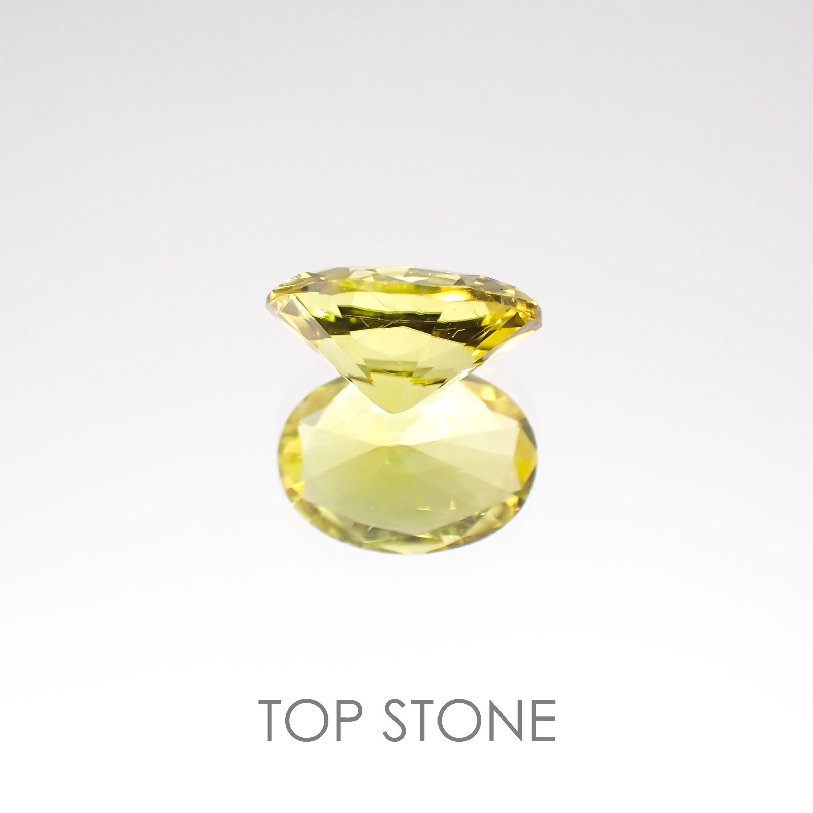 カナリートルマリン モザンビーク産 ルース 1.11ct[20117433]8.1×6mm前後