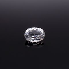 シルバーアパタイト フルオレッセンス アフリカ産 識別済 1.09ct / 7.4x5.5mm前後 [260632513]
