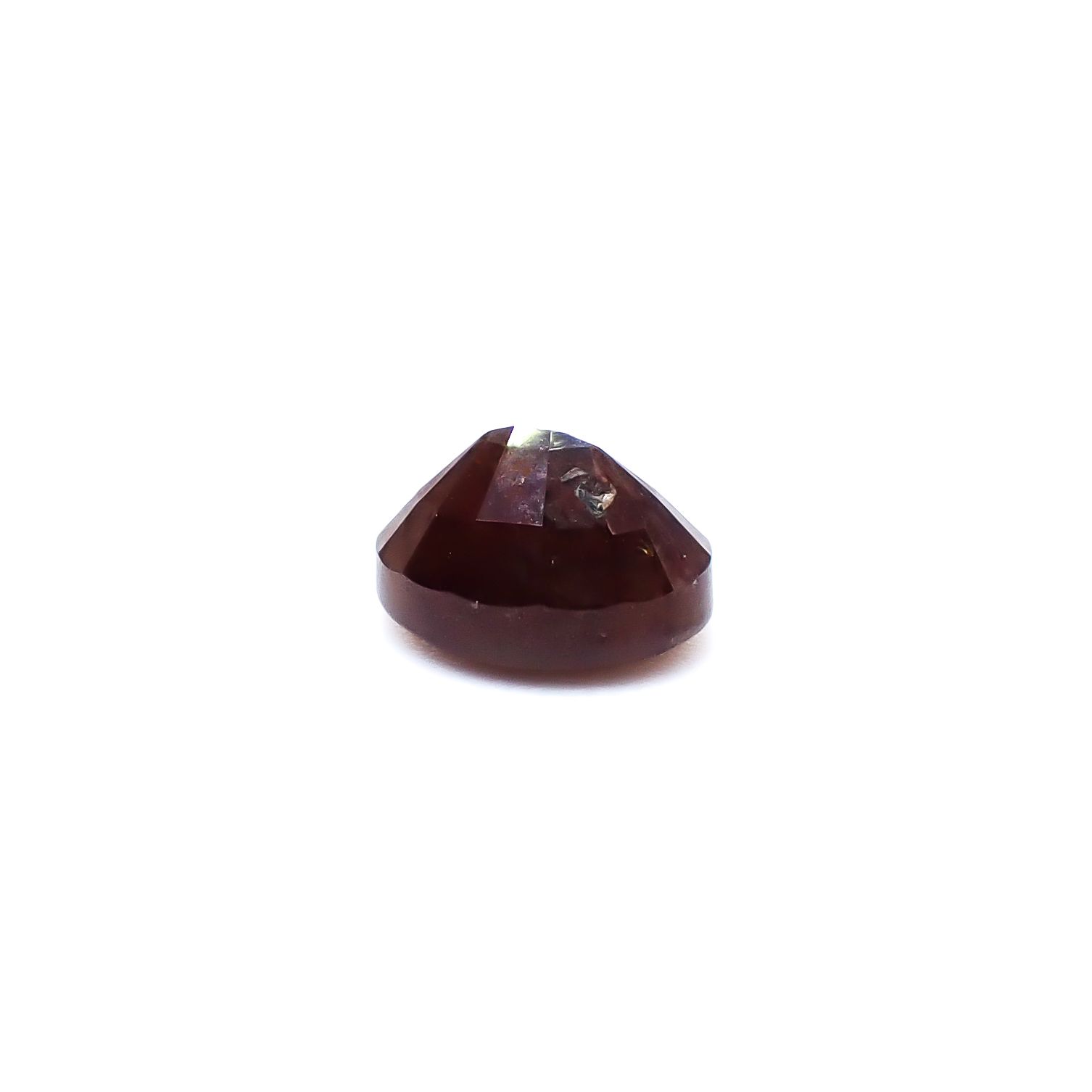 ◇チェッカーカット◇レインボーガーネット 日本・奈良県産 1.23ct / 6.6x5.1mm前後 [260932926]