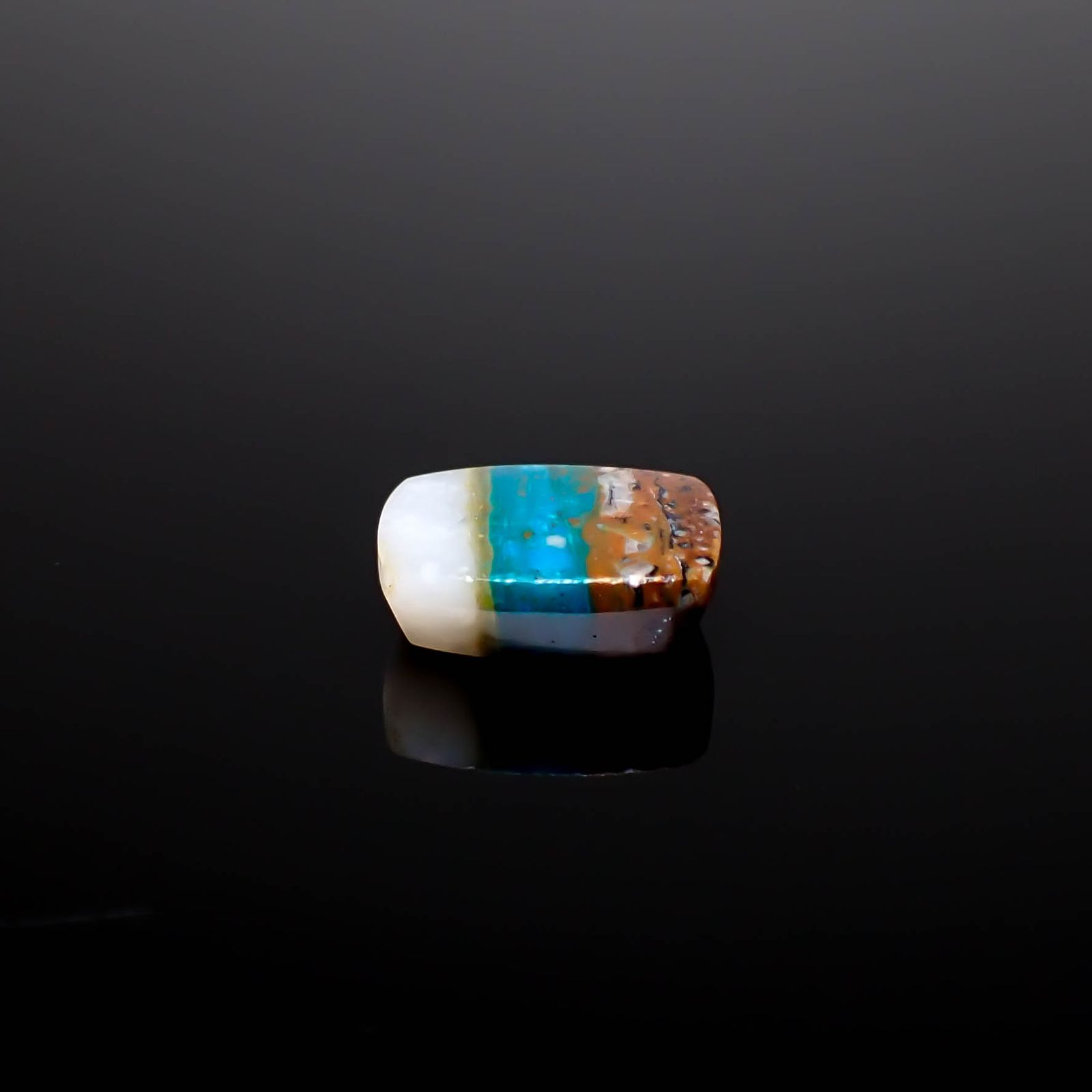 ブルーオパール ペルー産 9.95ct [250330143]16x12.3mm前後