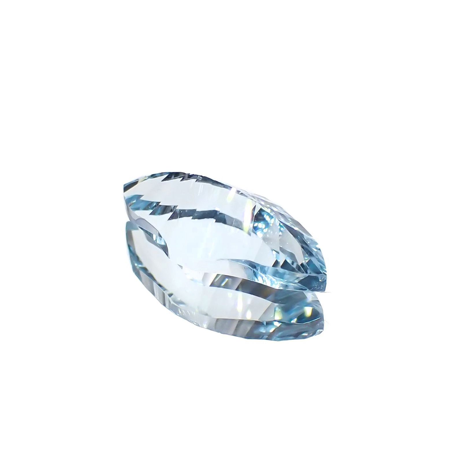 ◇カスタムカット◇ブルートパーズ ブラジル産 3.12ct [251219369]14.2x6.9mm前後
