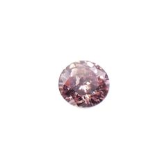 ピンクダイヤモンド(宝石名ダイアモンド I-1/FANCY BROWN PINK) 0.031ct ソ付(CGL)[230321208]1.97x2.02mm前後