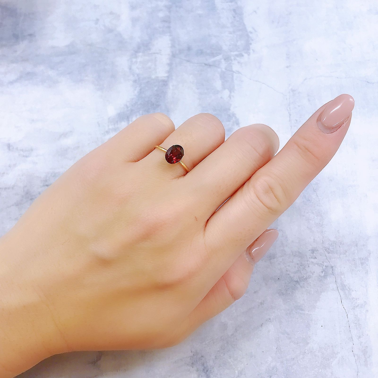 パイロープアルマンディンガーネット(宝石名パイロープ アルマンディン・ガーネット)ブラジル産 1.51ct 識別済[221219539]8.1x6.2mm前後