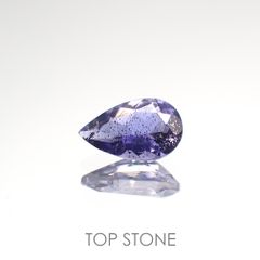アイオライトサンストーン(宝石名アベンチュリン・アイオライト) インド/ブラジル産 0.64ct 識別済[201812399]7.9×5mm前後