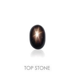 ブラックスターサファイア タイ産 ルース 7.6ct[210812911]12.7×8mm前後