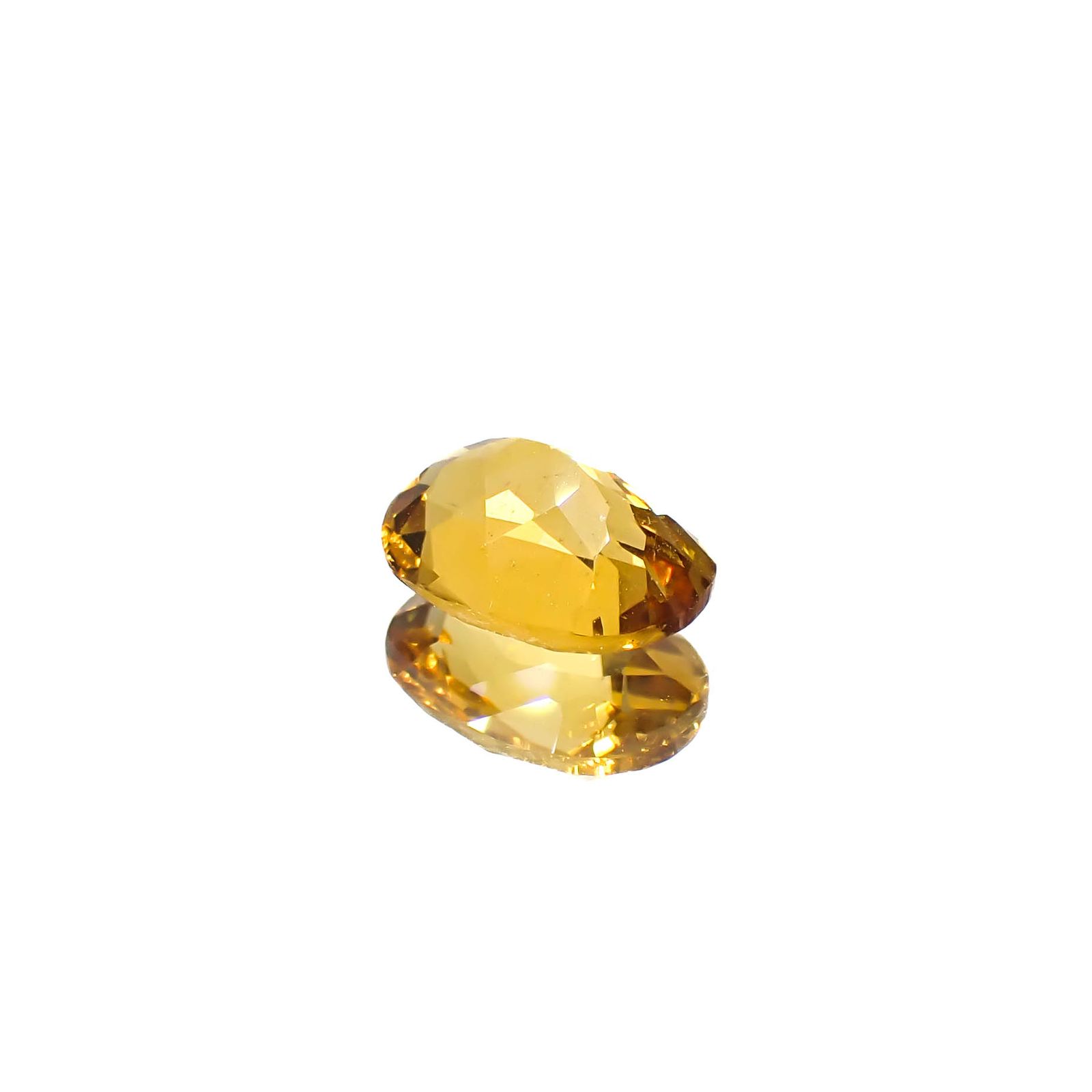 ゴールデンベリル(宝石名ゴールデン・ベリル)ブラジル産 1.15ct 識別済[250530345]8.1x6.1mm前後