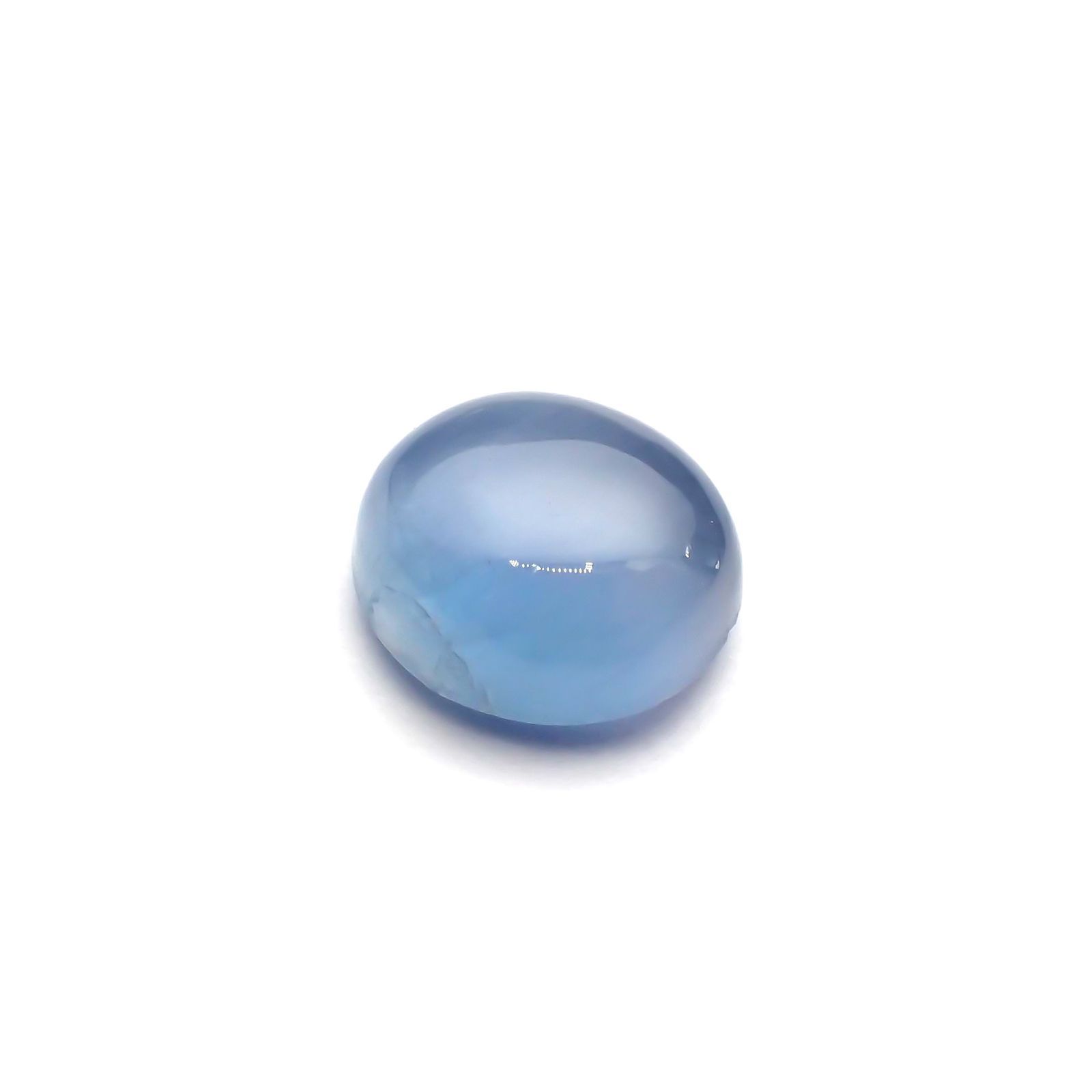 アパタイトキャッツアイ(宝石名ブルー・アパタイト・キャッツアイ)マダガスカル産 1.851ct ソ付(彩珠)[230823101]7.6x7.1mm前後
