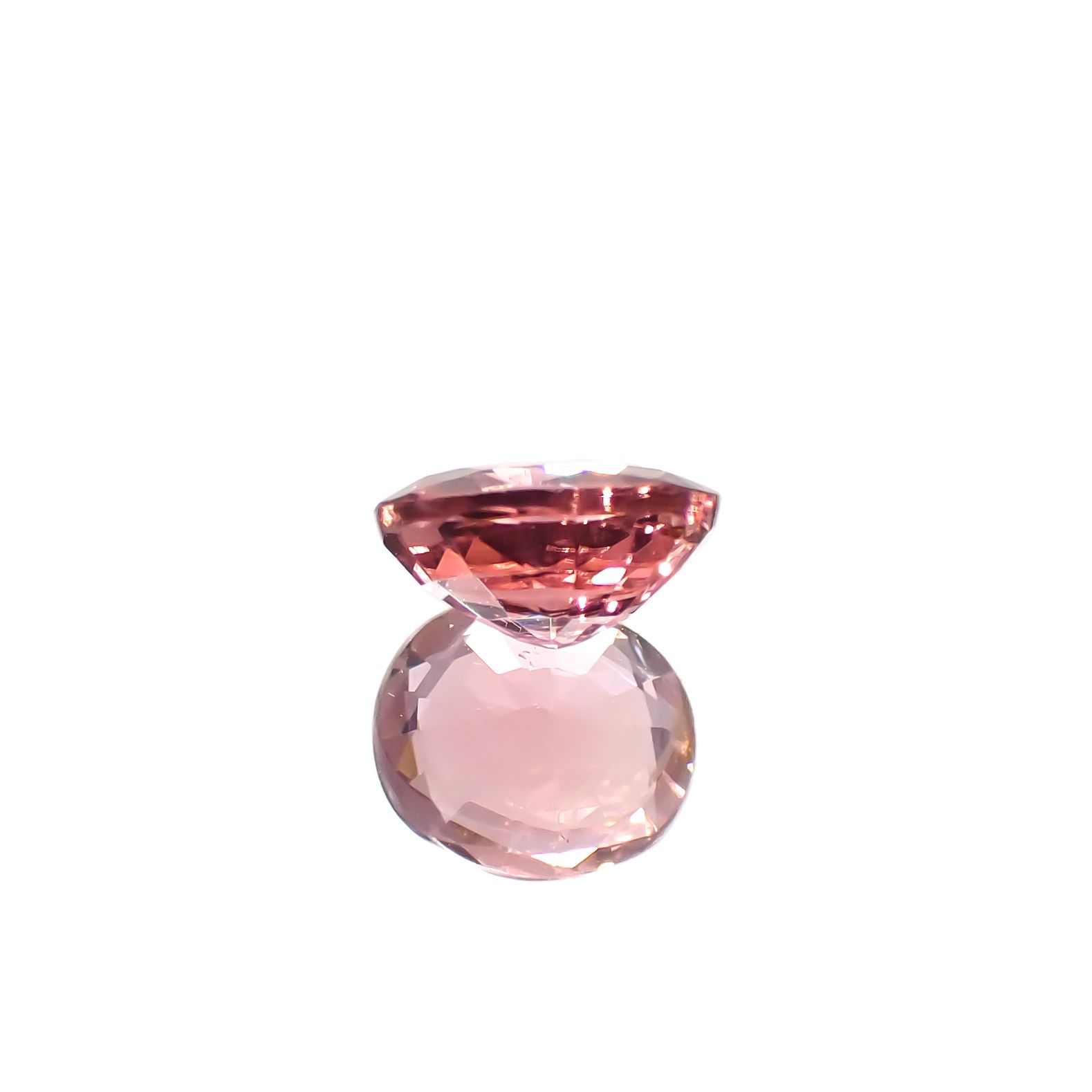 ローズピンクトルマリン(宝石名ピンク・トルマリン)ブラジル/アフリカ産 0.87ct 識別済[240929140]6.7x5.7mm前後