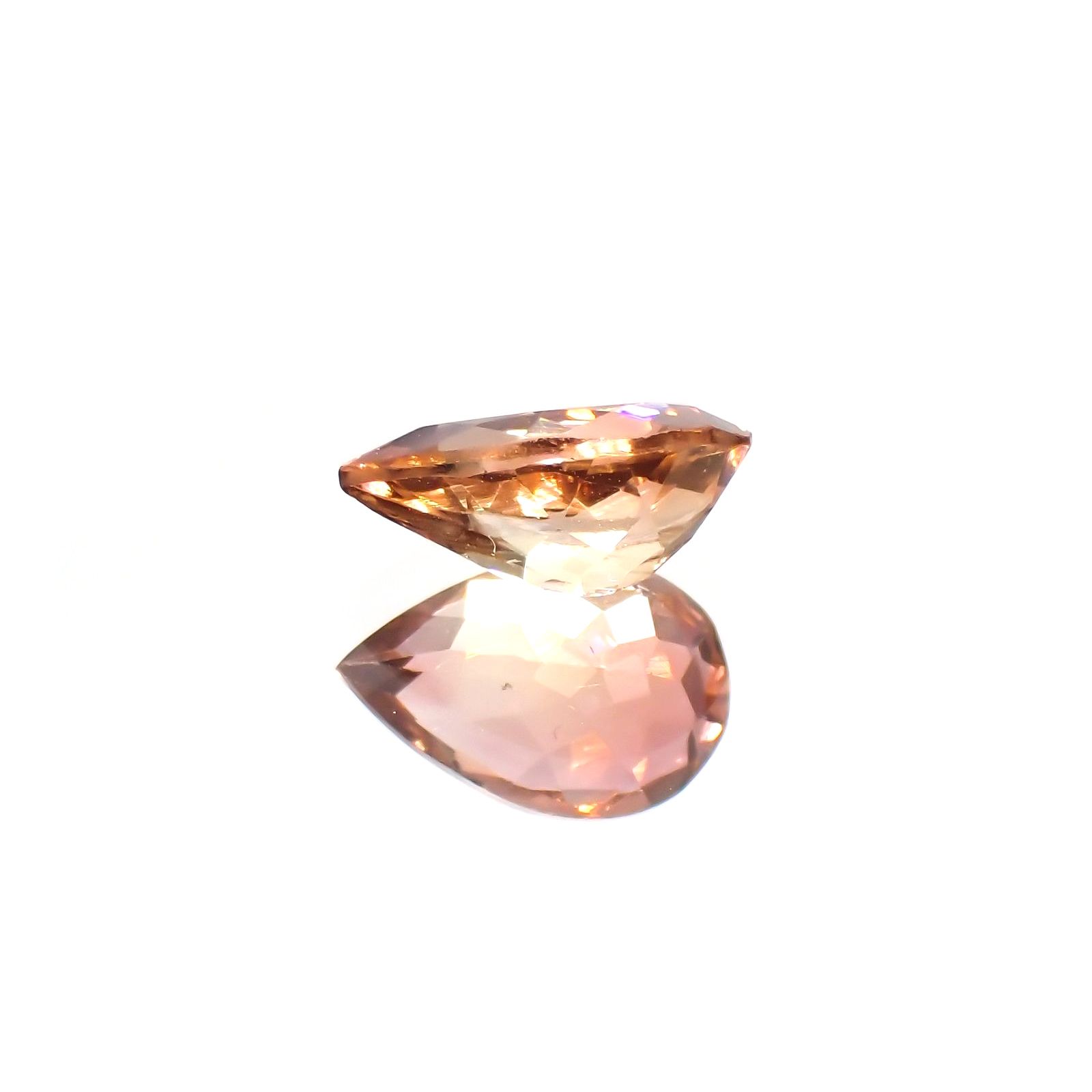 バイカラートルマリン(宝石名トルマリン)コンゴ産 1.25ct 識別済[220115002]9x6mm前後