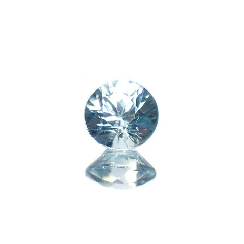 ブルージルコン カンボジア産 0.71ct / 4.9x4.9mm前後 [221018648]