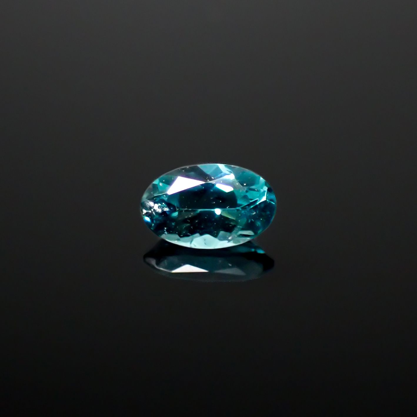 ブルーグリーントルマリン ブラジル産 0.22ct[240628037]4.8x2.9mm前後