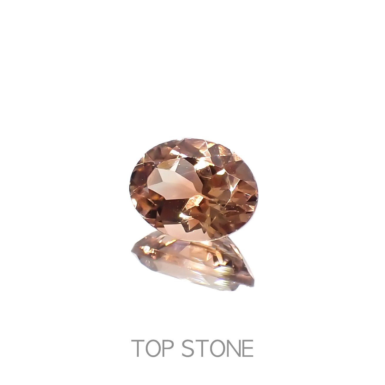 オレンジトルマリン(宝石名トルマリン)コンゴ民主共和国産 1.28ct 識別済[230320853]8x6.2mm前後