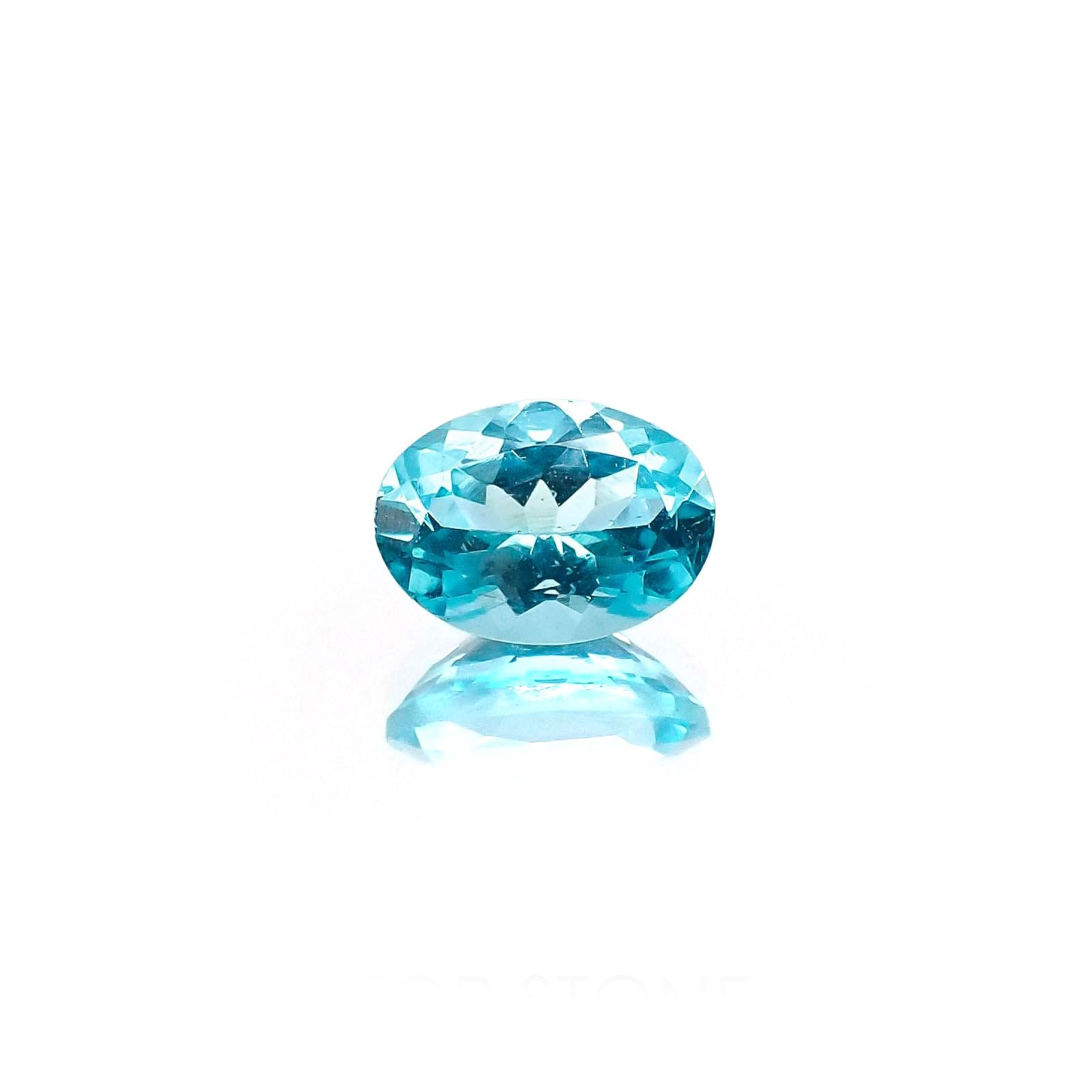 <ランダムセレクト1個販売> アパタイト オーバルカット ブラジル産 0.70ct前後 / 7x5mm前後 [20074215]