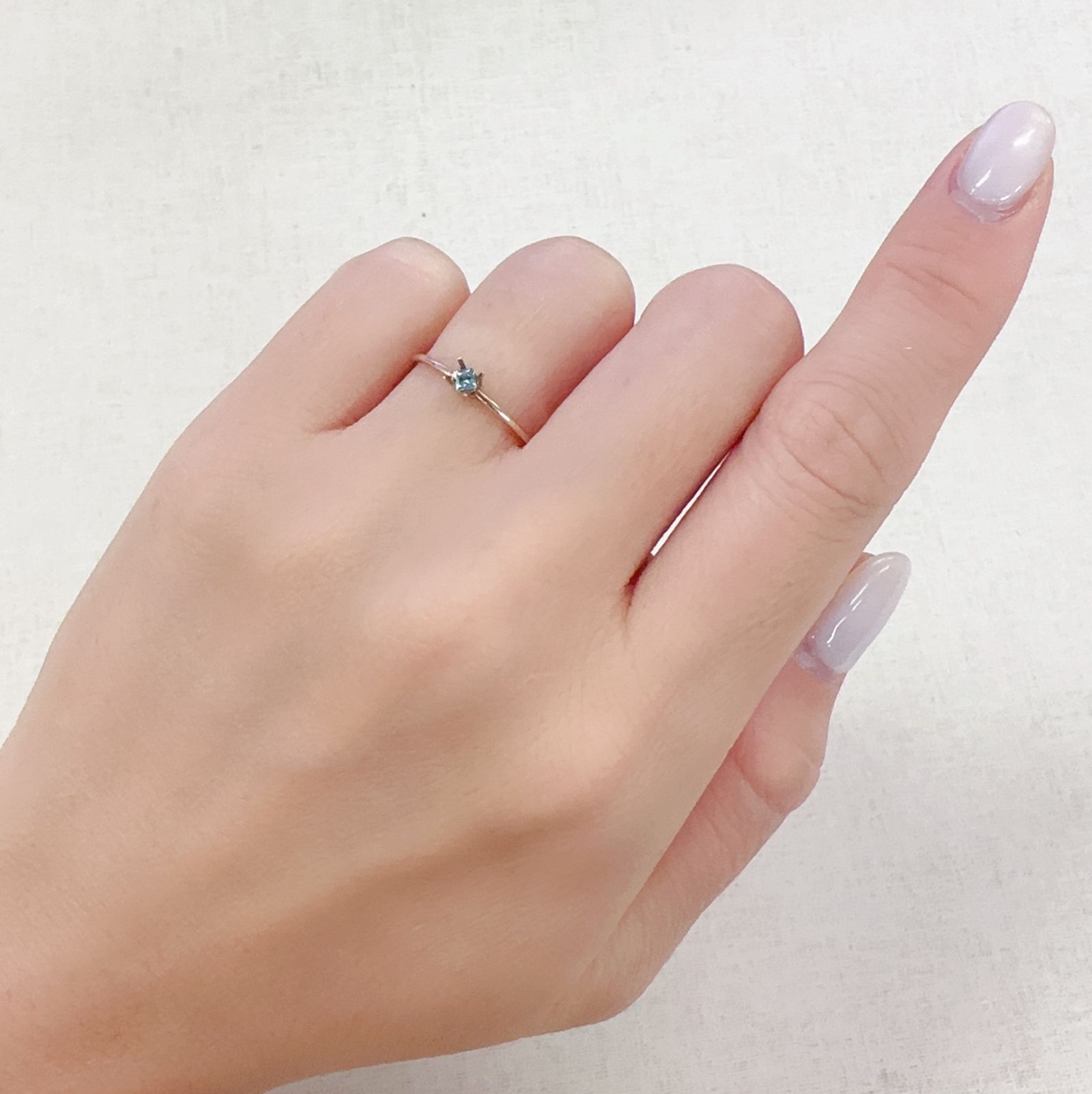 ◇プリンセスカット◇ブルーグリーンコーネルピン タンザニア産 0.074ct[230722853]2.1x2.1mm前後