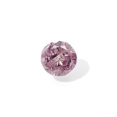 ピンクダイヤモンド(宝石名ダイアモンド I-2/FANCY PURPLISH PINK) 0.082ct ソ付(CGL)[230120130]2.67x2.73mm前後