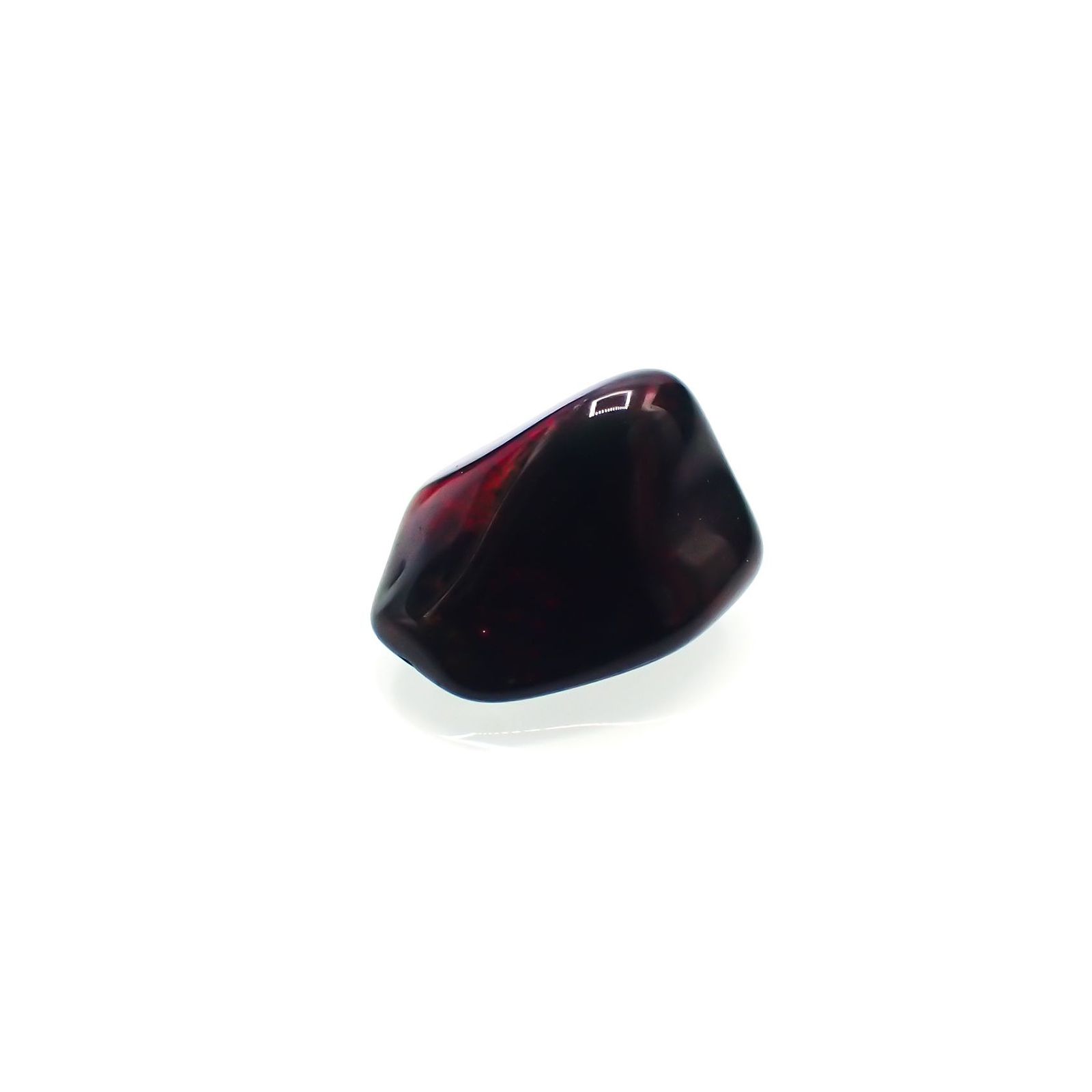 ◇バロック型◇ブラックオパール(宝石名オパール/加熱処理) エチオピア産 識別済 0.87ct / 7.7x6.7mm前後 [211013510]