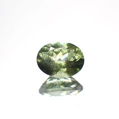 ルドウィジャイトインペリドット(宝石名ルドウィジャイトインペリドット) パキスタン産 1.52ct 識別済[210913493]8×6.2mm前後