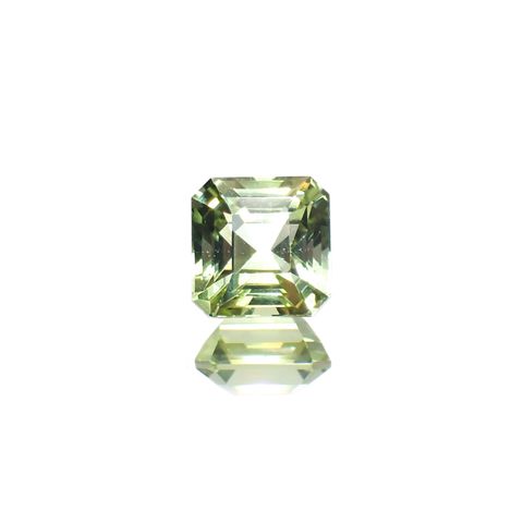 ミントトルマリン(宝石名グリーン・トルマリン) ルワンダ産 1.264ct ソ付(彩珠)[211013634]6.2×6.1mm前後