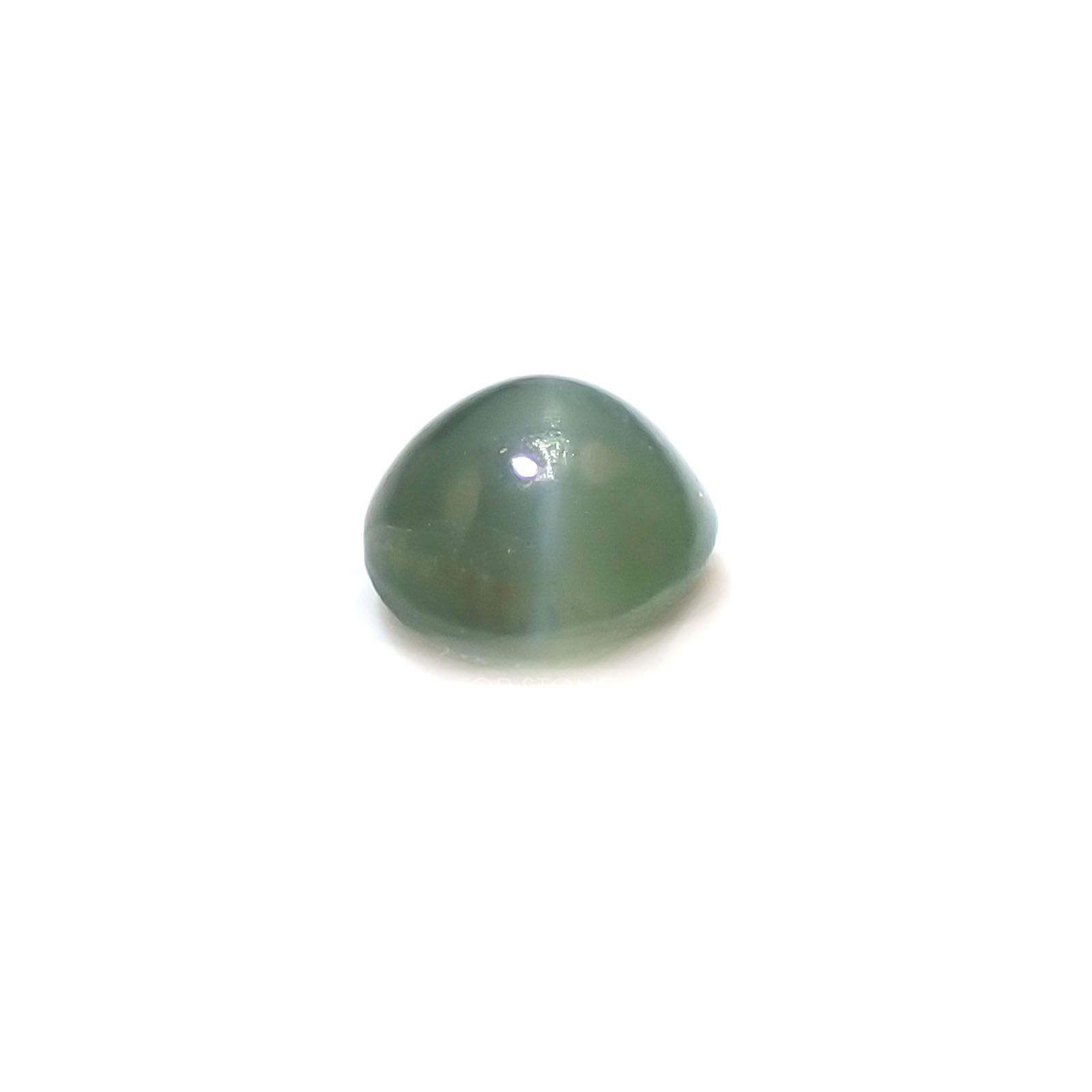 アレキサンドライトキャッツアイ(宝石名アレキサンドライト・キャッツアイ) インド産 0.16ct 識別済[20096150]3×2.9mm前後