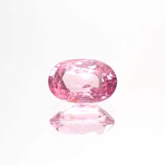 ピンクスピネル(宝石名ピンク・スピネル)タンザニア産 1.212ct ソ付(彩珠)[230722571]7.6x5mm前後