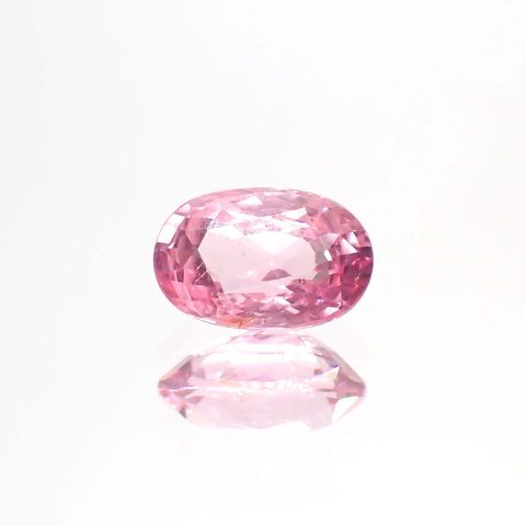 ピンクスピネル(宝石名ピンク・スピネル)タンザニア産 1.212ct ソ付(彩珠)[230722571]7.6x5mm前後