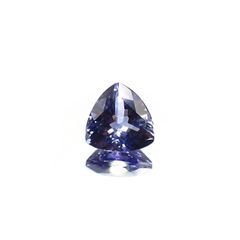 バイカラータンザナイト(宝石名タンザナイト) タンザニア産 ソ付(彩珠) 1.413ct / 7.1x7mm前後 [210711822]