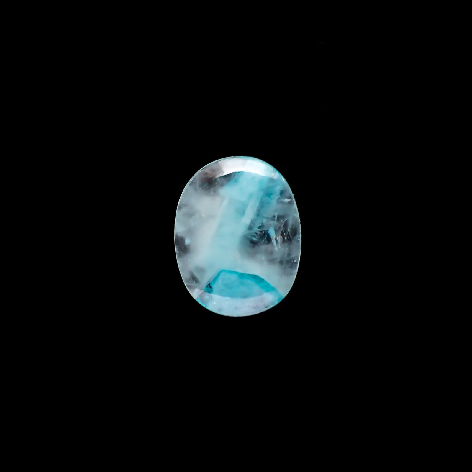 パライバトルマリンインクォーツ ブラジル産 1.25ct[220716916]9.1x7.2mm前後