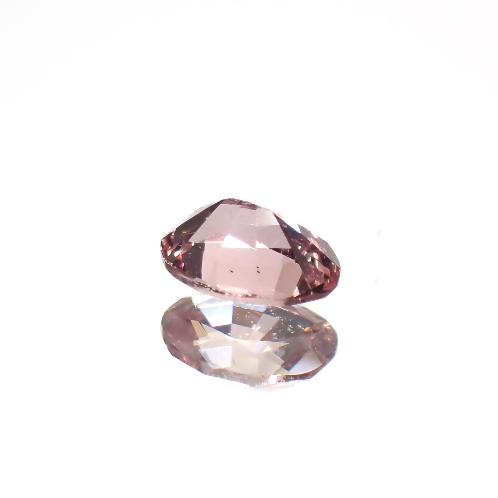 パパラチャサファイア(宝石名サファイア/別名パパラチャ・サファイア)スリランカ産 0.126ct ソ付(日独)[221219642]3.53x2.57mm前後