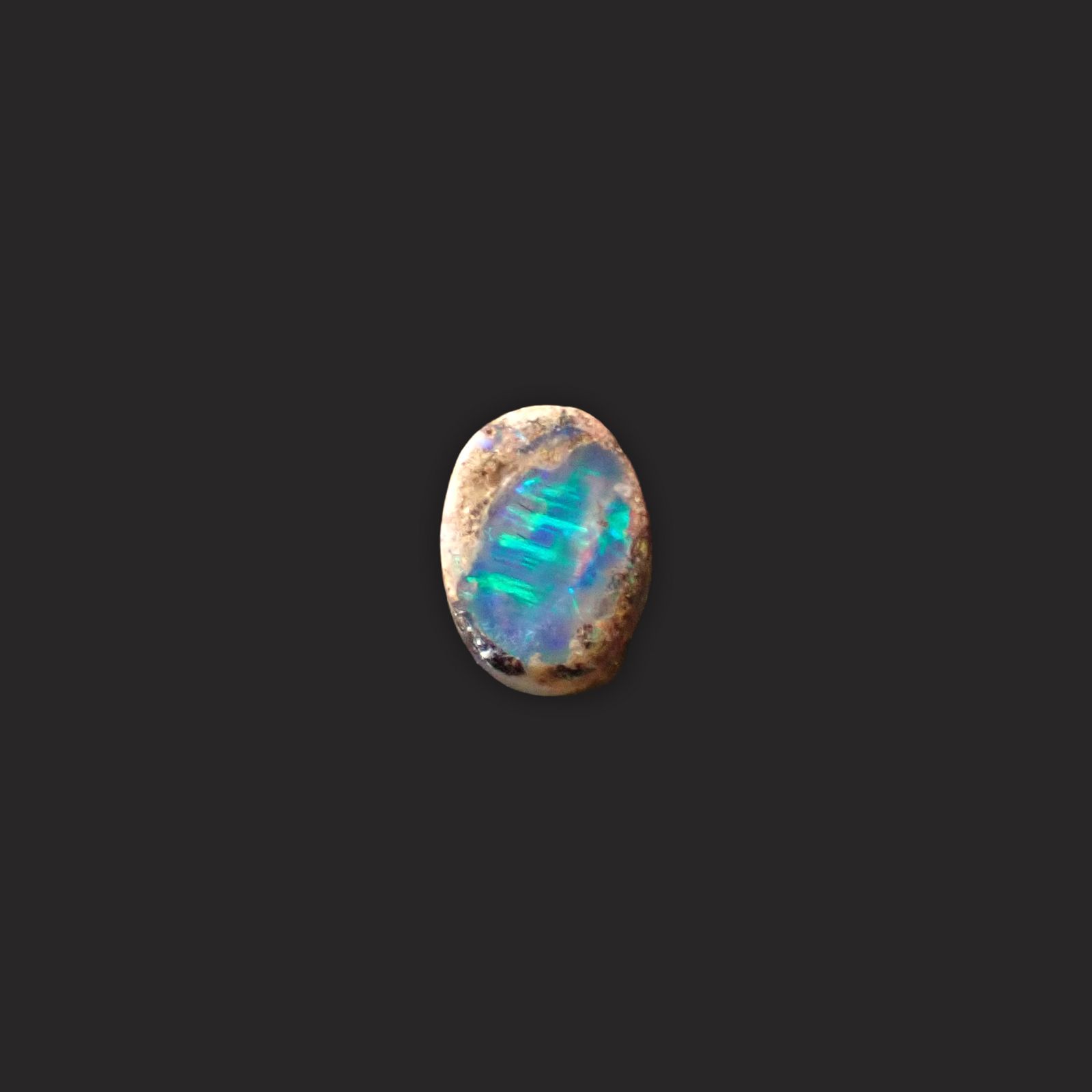 ウッドオパール オーストラリア産 0.24ct / 4.8x3.6mm前後 [251031199]