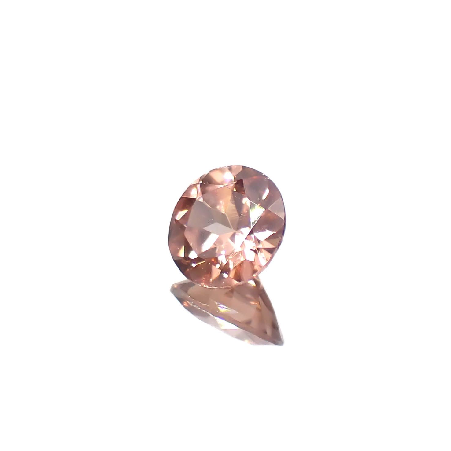 オレンジジルコン スリランカ/カンボジア産 1.57ct[240728496]6.9x6.9mm前後