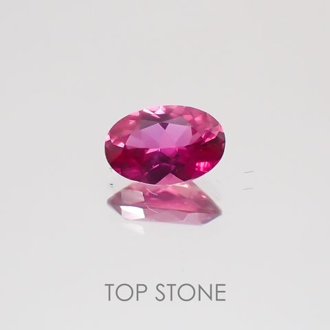 ピンクサファイア 非加熱(宝石名ピンク・サファイア) ケニア産 0.501ct ソ付(彩珠)[20128919]5.7×3.9mm前後