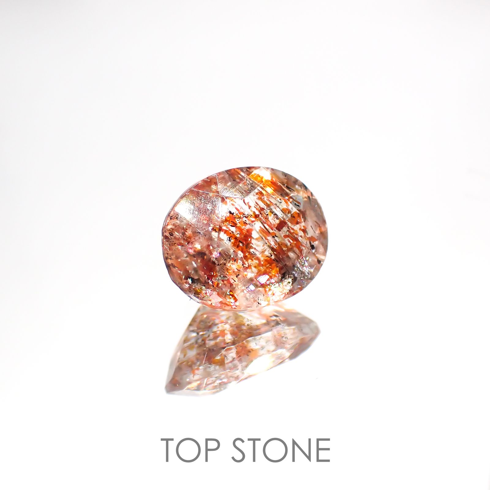 イリュージョンサンストーン インド産 1.85ct[220114217]9x7.1mm