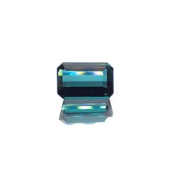 インディゴライト(宝石名ブルー・トルマリン/別名インディゴライト)ブラジル産 ソ付(彩珠) 1.175ct / 7.1x4.7mm前後 [231224373]