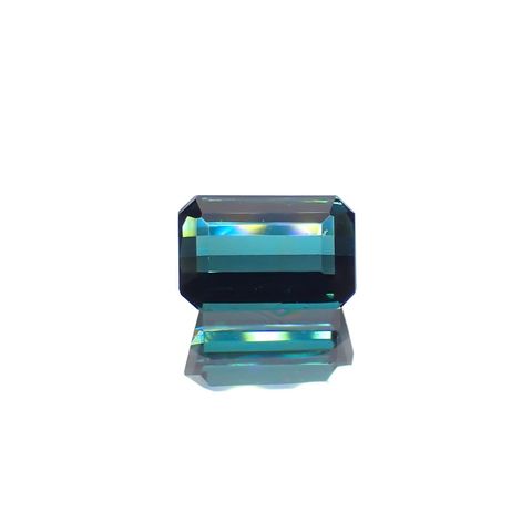 インディゴライト(宝石名ブルー・トルマリン/別名インディゴライト)ブラジル産 ソ付(彩珠) 1.175ct / 7.1x4.7mm前後 [231224373]