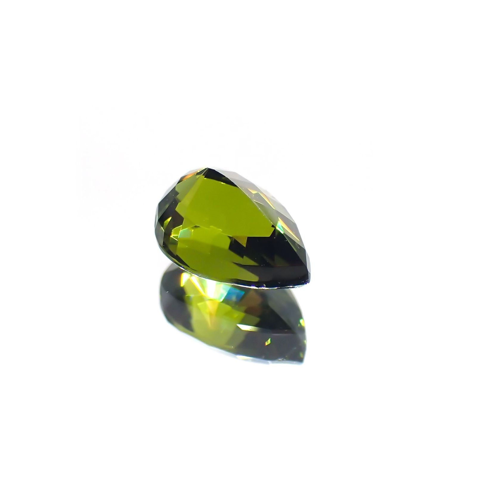 グリーンジルコン(宝石名ジルコン)スリランカ/コロンビア産 1.28ct 識別済[231124283]7.5x5.2mm前後