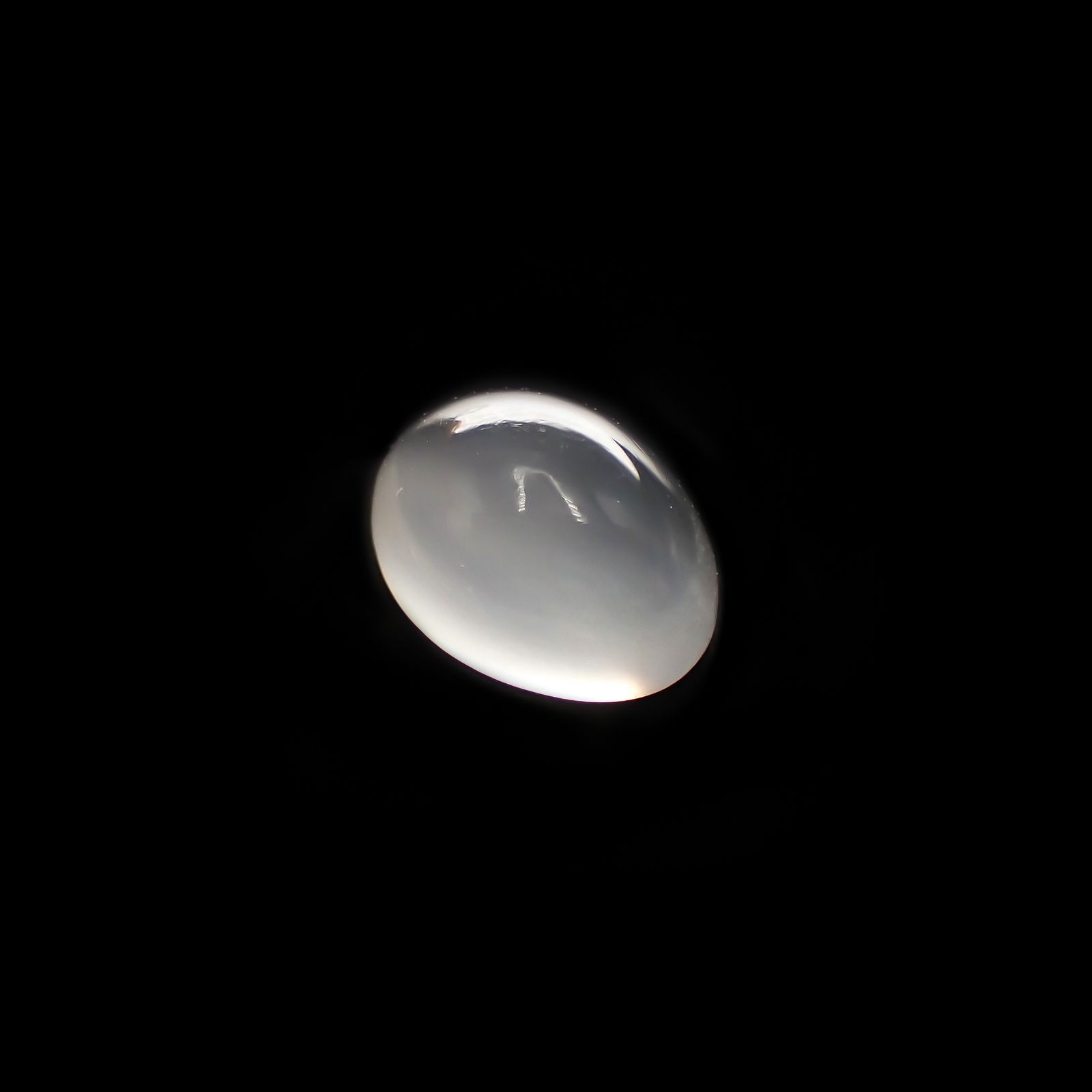 ムーンストーンキャッツアイ(宝石名ムーンストーン・キャッツアイ) インド産 1.34ct 識別済[210611339]8×6.1mm前後