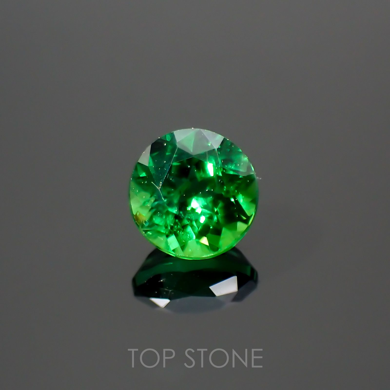 クロムトルマリン タンザニア産 0.22ct[220114162]3.6x3.6mm前後