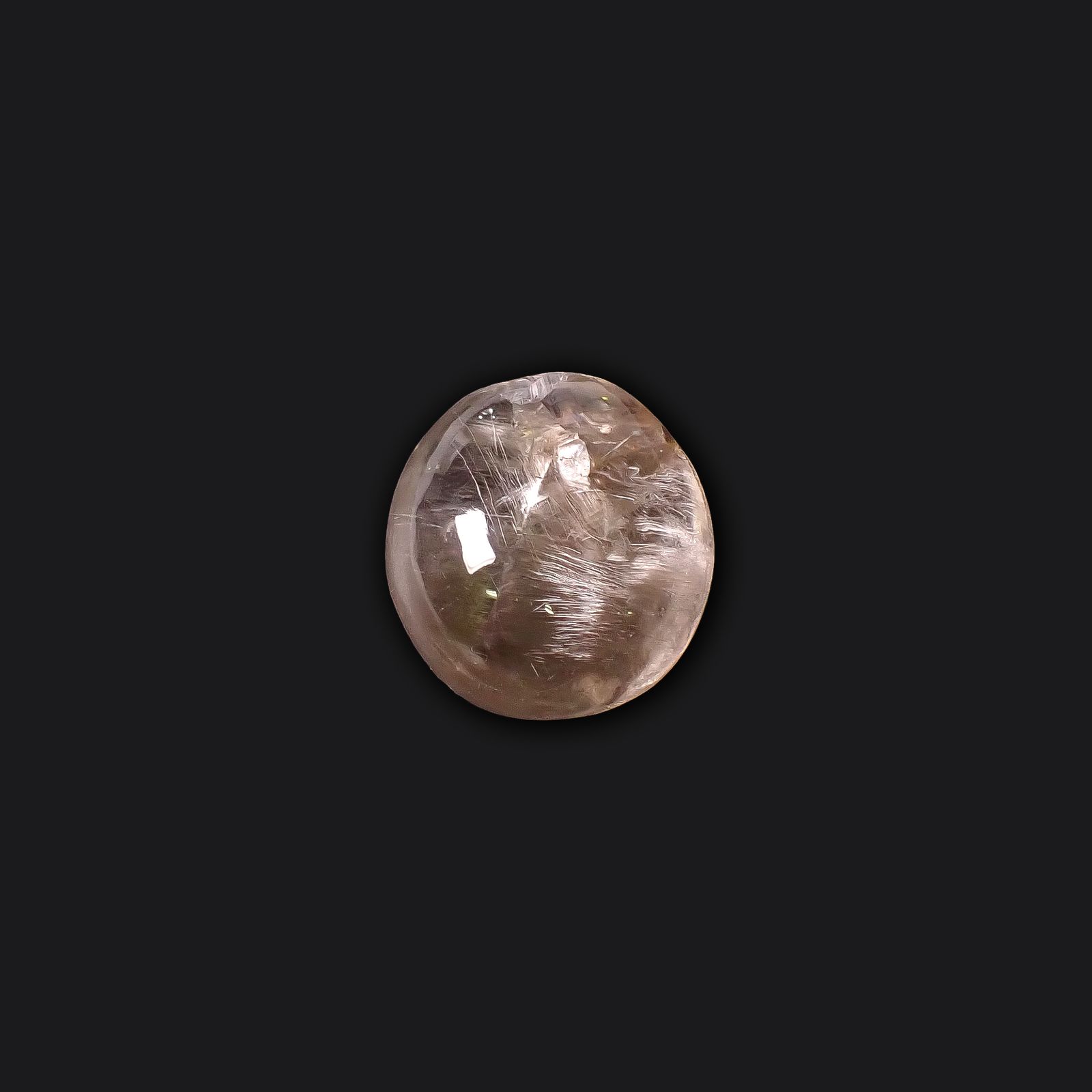 プラチナクォーツ ブラジル産 29.48ct / 19.9x18.7mm前後 [260131612]