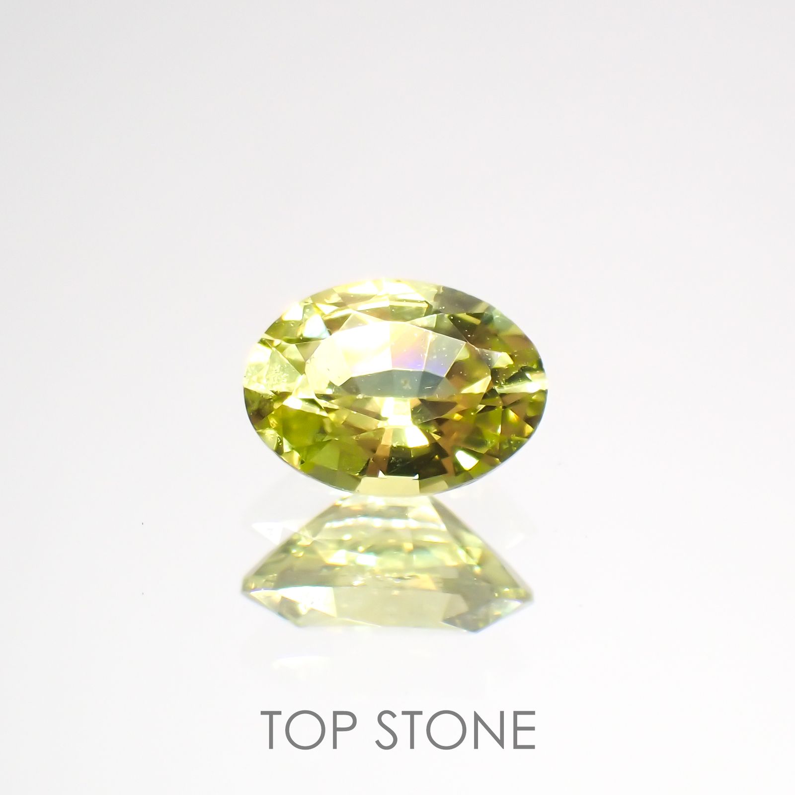 クリソベリル(宝石名クリソベリル)マダガスカル産 0.50ct 識別済[220114488]5.7x4.2mm前後