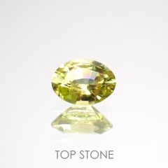 クリソベリル(宝石名クリソベリル)マダガスカル産 0.50ct 識別済[220114488]5.7x4.2mm前後