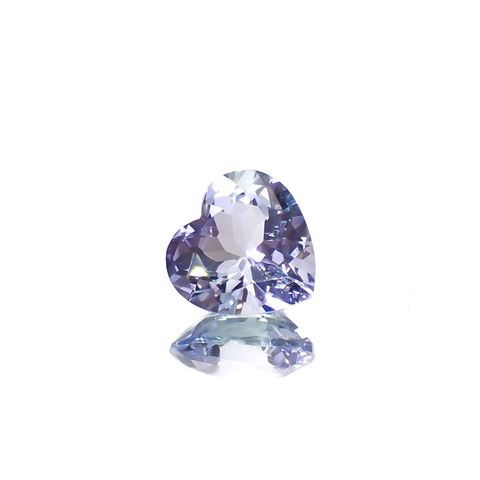 バイカラータンザナイト(宝石名タンザナイト)タンザニア産 1.18ct 識別済[230220617]6.9x6.9mm前後